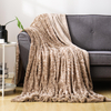 RKS-0077 Brushed PV Fleece Blanket Soft Microfiber Plush Sh Blanket Throw