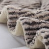RKS-0308 Jacquard PV Long hair Faux Fur & Sherpa Blanket/ Throw