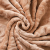 RKS-0132 Wholesale Cheap Cozy Throw Blankets, Plain Brown Color 1 ply Big Size