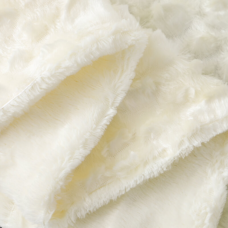 RKS-0074 Scale Pattern Throw 100% Polyester For Faux Fur Blanket 