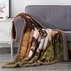RKS-0173 Flannel/Sherpa Blanket Soft Microfiber Plush Sh Blanket Throw
