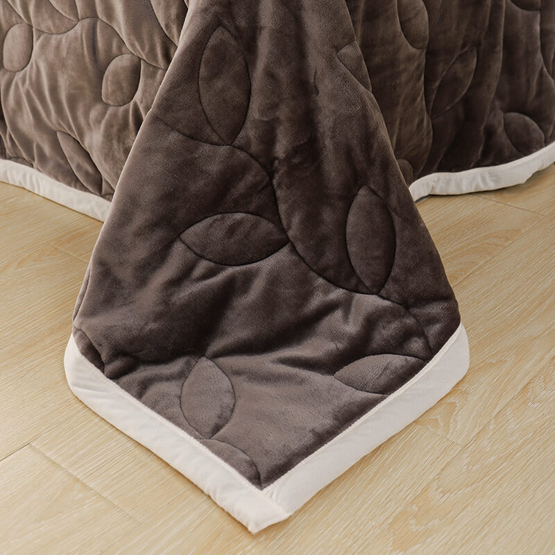 RKS-0043 China Supplier Minky Flannel Quilt Super Soft Solid Quilt Warm Winter Quilt