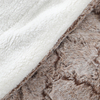RKS-0310 Yellow-brown PV Long hair Faux Fur Blanket Sherpa Blanket/ Throw