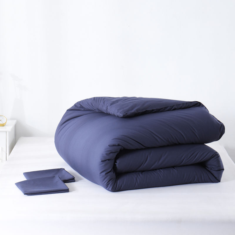 RUIKASI RKSDV-0380 3 Pieces Soft comforter bedding set Navy Duvet with 2 Pillowcase Set